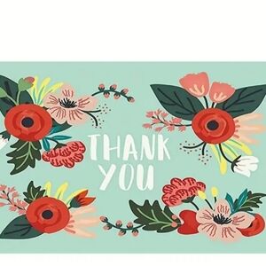 Thank You Cards 100 Floral